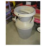 METAL MILK CAN W/ LID