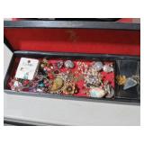 SMALL JEWELRY BOX ESTATE JEWELRY