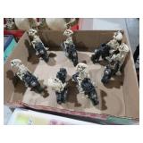 COLLECTION OF SKELTONS ON MOTORCYCLES