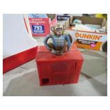 VINTAGE CRANK MONKEY BANK