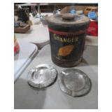 OLD GRANGER TOBACCO TIN & WINSTON ASHTRAYS