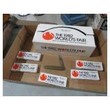 (5) BRASS WORLDS FAIR KNIVES NOS ORIGINAL BOXESX