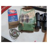 VINTAGE YOUTH BINOCULARS& SPINNER TOY . ORG BOXES