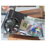 BOX OF VINTAGE TOYS & MISC