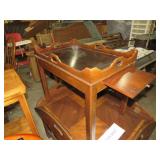 ANTIQUE SIDE TABLE W/ (2) PULLOUT WRITING TABLETS