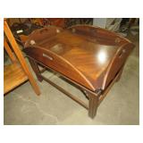 CHERRY W/ INLAID TOP BUTLERS TABLE