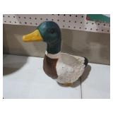 PAINTED DUCK GARDEN STATUE