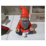 PAINTED CONCRETE GARDEN GNOME