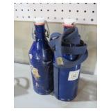 VTG GROLSH COBALT BLUE BEER BOTTLES