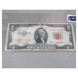 1953 TWO DOLLAR RED SEAL NOTE