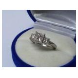 7.1 GR PLATINUM 2.66 CT DIAMONDS LADIES RING SZ 6