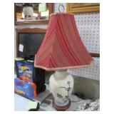 ORIENTAL LOTUS LAMP WITH SHADE