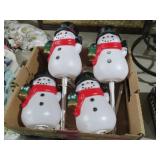 COLLECTION OF BLOW MOLD SNOWMAN