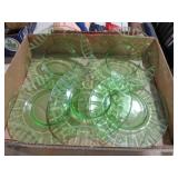 (5) VTG URANIUM ETCHED GLASS PLATES - GLOWS