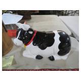CERAMIC COW COOKIE JAR W/ SOUND