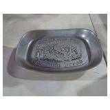VTG PEWTER OUR DAILY BREAD TRAY