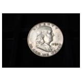 1954 P FRANKLIN HALF DOLLAR 90%