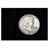 1957 D FRANKLIN HALF DOLLAR 90%