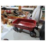 VINTAGE METAL LITTLE RED WAGON