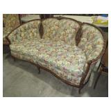 VTG CARVED PARLOR SOFA