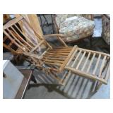 VTG STEAMSHIP ELIZABETH FOLDING WOOD DECK CHAIR