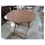 WOOD FOLDING PATIO TABLE