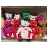 BOX FULL OF VINTAGE BEANIE BEARS