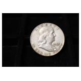 1963 D FRANKLIN HALF DOLLAR 90%