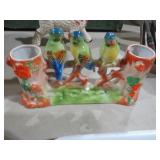 RED LETTER JAPAN BIRD DBL PLANTER