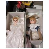 (23) BUTTERFLY KISSSES PORCELAIN DOLLS NIB