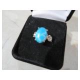 LADIES TURQUOISE RING SIZE 7