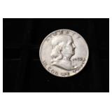 1952 P FRANKLIN HALF DOLLAR 90%