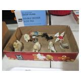 COLL. VTG CERAMIC MINIATURES , ANIMALS & MISC