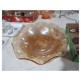 JEANNETTE MARIGOLD IRIS & HERRINGBONE BOWL