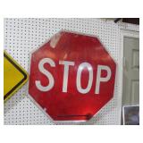 VTG METAL STOP SIGN