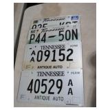 VINTAGE TENN LICENSE PLATES