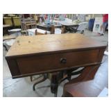 VTG WOOD 1 DWR TBL TOP STORAGE BOX