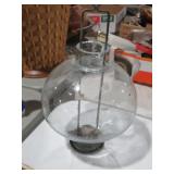 VINTAGE GLASS CANDLE LANTERN