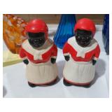 (2) BLACK AMERICANA CERAMIC BANKS