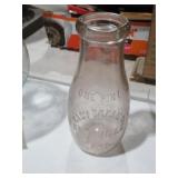 RACY CREAM KNOXVILLE MILK PINT GLASS BOTTLE