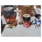 (3) VINTAGE TOBY MUGS