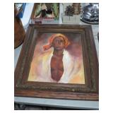 FRAMED OIL ON CANVAS BLACK AMERICANA PAINTING