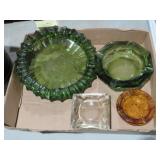 (4) VINTAGE ASH TRAYS