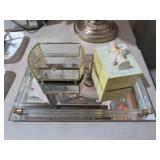 (2) BOXES WITH PLEATEU MIRROR