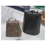 (2) CAST IRON COW BELLS