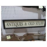 WOOD ANTIQUES & OLD STUFF SIGN