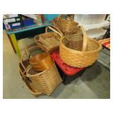 HUGE COLLECTION WOVEN BASKETS
