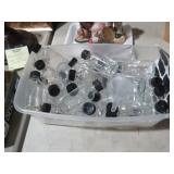 COLLECTION OF CLEAN BOTTLES WITH LABELS