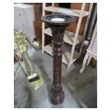 ORNATE WOOD CANDLE STAND