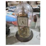 SCHATZ ANNIVERSARY CLOCK W/ GLASS DOME